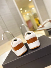 SL SL/61 SNEAKERS WHITE-BROWN CALFSKIN