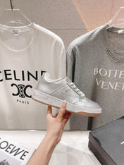 SL SL/61 SNEAKERS SILVER PERFORATED CALFSKIN