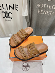EXTRA SANDAL CARAMEL CALFSKIN