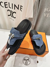 EMPIRE SANDAL BLACK MIX STONE SUEDE