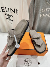 EMPIRE SANDAL LIGHT GRAY SUEDE