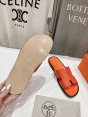 IZMIR SANDAL ORANGE LAMBSKIN