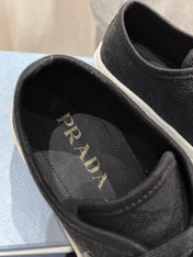 PRA PRINTED COTTON SNEAKERS BLACK AND WHITE CANVAS