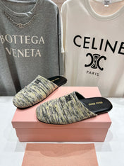 KNITTED MULES IN MULTICOLOR WOOL
