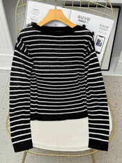 DIOR 25S OFF-SHOULDER STRIPED TOP 550