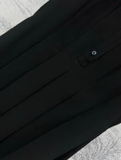 Loewe 25 Sleeveless Pleated Shirt Black Polyester Fiber