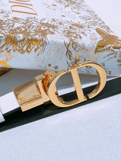 DIOR 25S BELT 20 MM IN LIGHT BLUE GREY CALFSKIN 572897