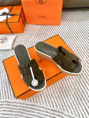 EZE 65 SANDAL ARMY SUEDE