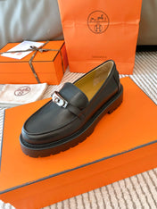 ICONE LOAFER IN BLACK CALFSKIN