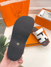 KOS CLOG IN WHITE CALFSKIN
