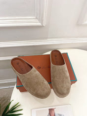 LP 25S MULES IN MOCHA BROWN SUEDE