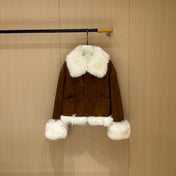 MIUMIU LEATHER DOWN JACKET STYLE 713