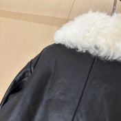 MIUMIU LEATHER DOWN JACKET STYLE 711