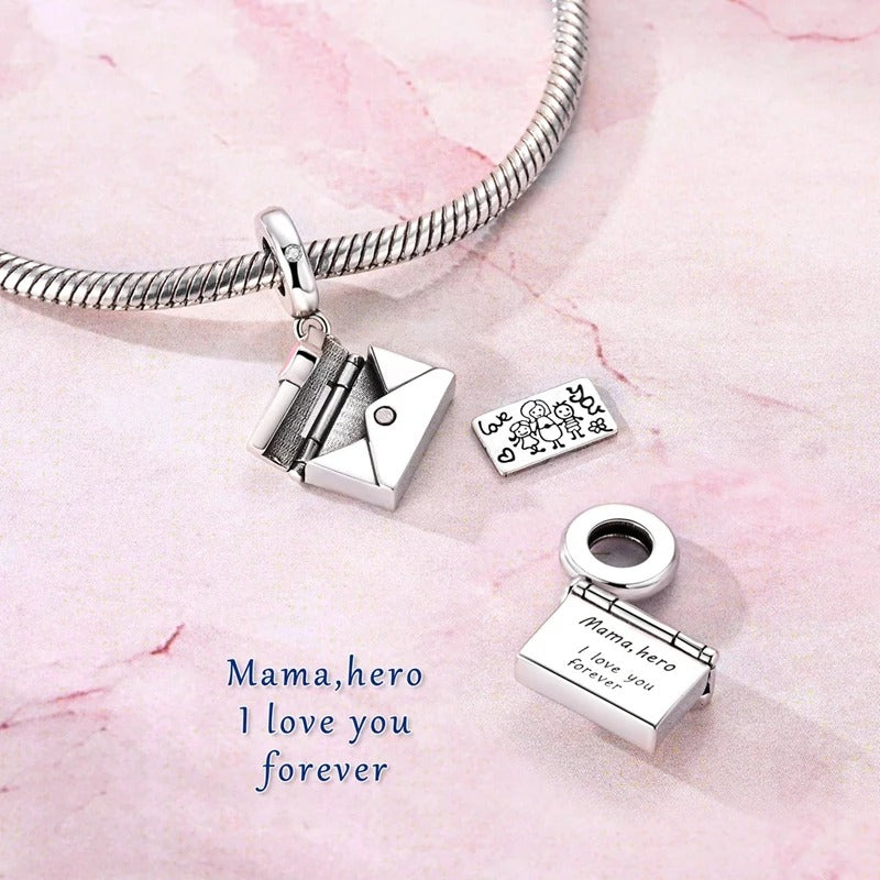 Charms Bead CZ Zircon A Letter