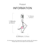 Charms Bead CZ Zircon A Letter