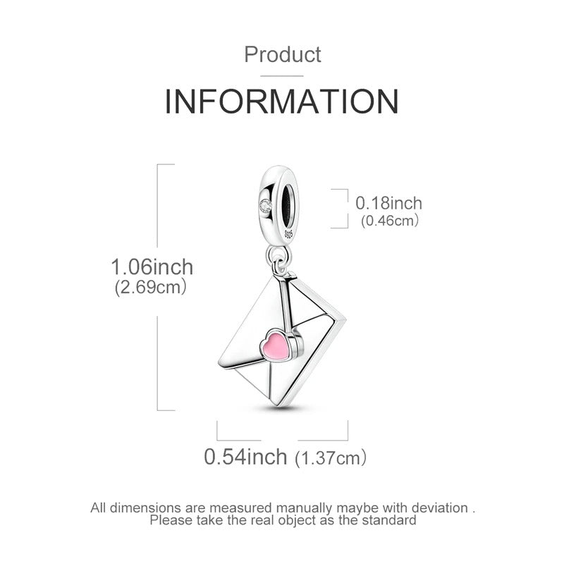 Charms Bead CZ Zircon A Letter