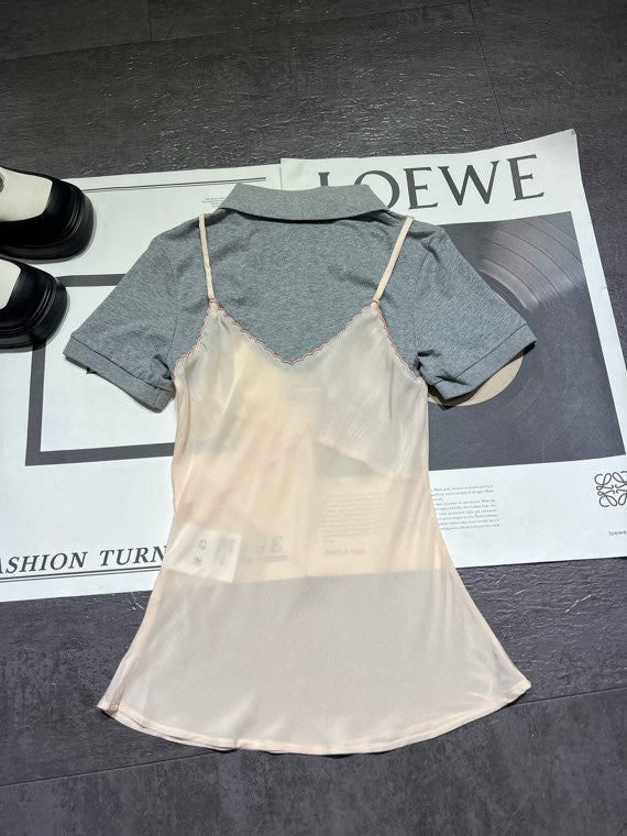 MIUMIU 26S TWO PIECE POLO SET 869