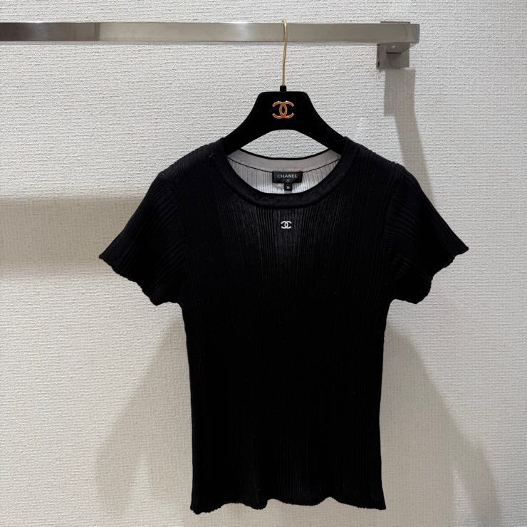 CHANEL 26S SHORT-SLEEVED KNIT SHIRT STYLE 1190