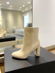 SL HONORÉ BOOTIES FLAX SUEDE