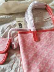 MINI HOBO BOHEME 38CM PINK CANVAS