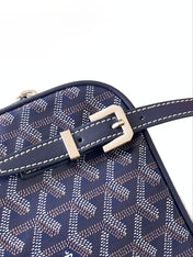 GOYA SECOND-HAND TOAST BAG 21CM NAVY BLUE CANVAS