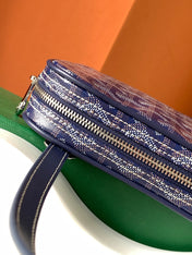 GOYA SECOND-HAND TOAST BAG 21CM NAVY BLUE CANVAS
