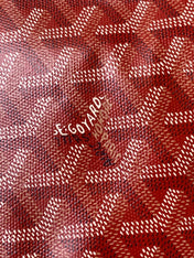 GOYA SECOND-HAND TOAST BAG 21CM RED CANVAS