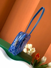 GOYA SECOND-HAND TOAST BAG 21CM SKY BLUE CANVAS