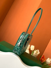 GOYA SECOND-HAND TOAST BAG 21CM GREEN CANVAS