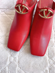 Vlogo Spool Square Toe Red