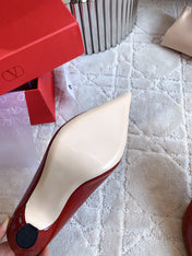 Rockstud TStrap 10cm Red