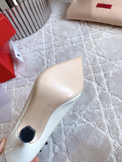 Rockstud TStrap 10cm White
