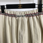 MIUMIU 26S KNITTED MINI PLEATED SKIRT 890